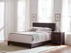 Dorian Upholstered Queen Bed Brown - VIP FURNITURE (NJ)
