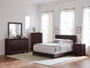 Dorian Upholstered California King Bed Brown - VIP FURNITURE (NJ)