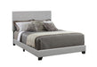 Dorian Upholstered Queen Bed Grey - VIP FURNITURE (NJ)