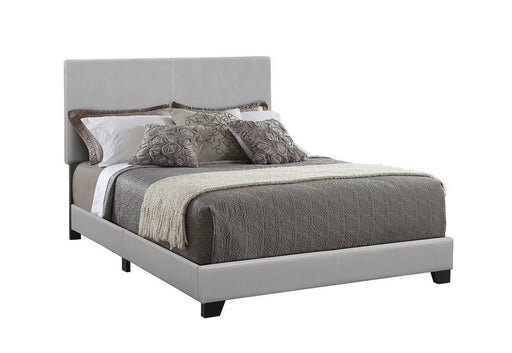 Dorian Upholstered Queen Bed Grey - VIP FURNITURE (NJ)