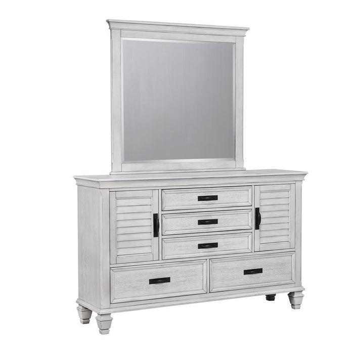 Franco 5-drawer Dresser Antique White - VIP FURNITURE (NJ)