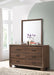 Brandon Framed Dresser Mirror Medium Warm Brown - VIP FURNITURE (NJ)