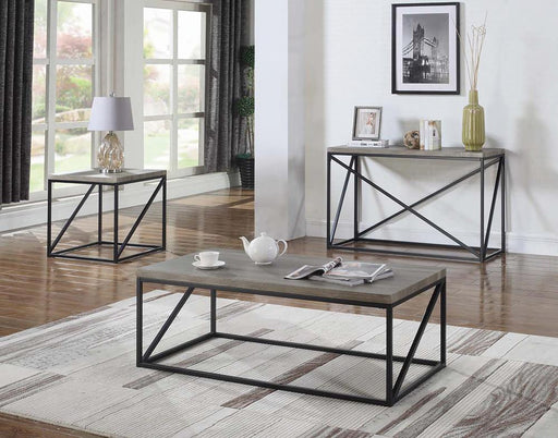 Birdie Rectangular Coffee Table Sonoma Grey - VIP FURNITURE (NJ)