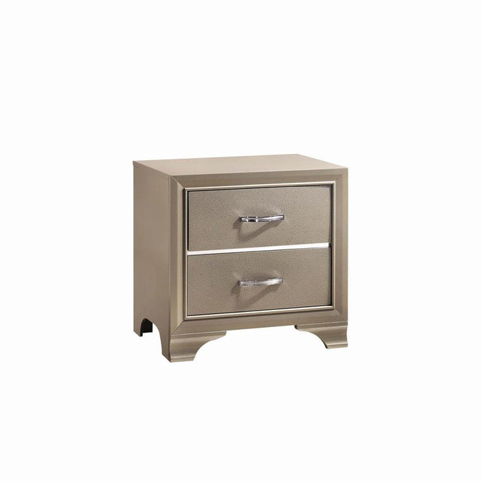 Beaumont 2-drawer Rectangular Nightstand Champagne - VIP FURNITURE (NJ)