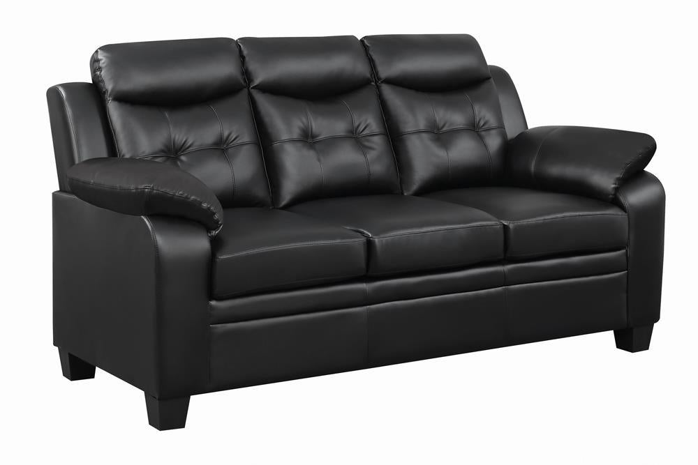Finley Tufted Upholstered Sofa Black - VIP FURNITURE (NJ)