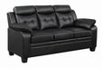 Finley Tufted Upholstered Sofa Black - VIP FURNITURE (NJ)