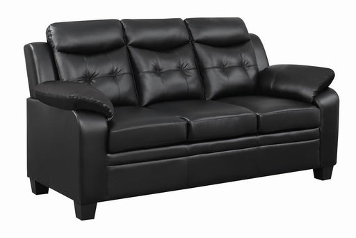 Finley Tufted Upholstered Sofa Black - VIP FURNITURE (NJ)