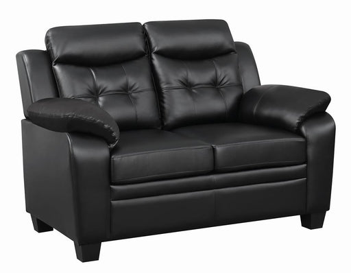 Finley Tufted Upholstered Loveseat Black - VIP FURNITURE (NJ)