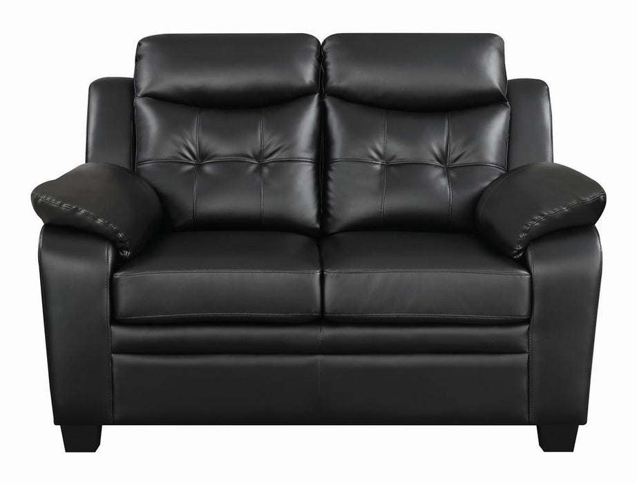 Finley Tufted Upholstered Loveseat Black - VIP FURNITURE (NJ)