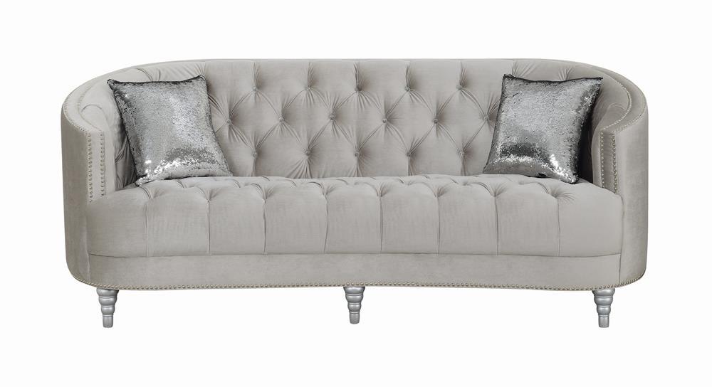 Avonlea Sloped Arm Tufted Sofa Grey - VIP FURNITURE (NJ)