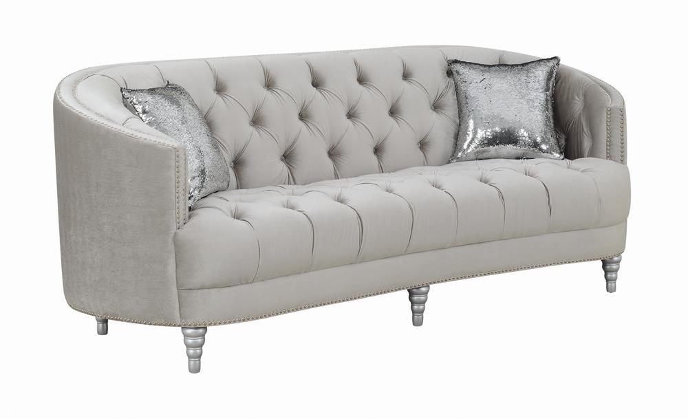 Avonlea Sloped Arm Tufted Sofa Grey - VIP FURNITURE (NJ)