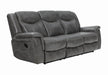 Conrad Upholstered Motion Sofa Cool Grey - VIP FURNITURE (NJ)