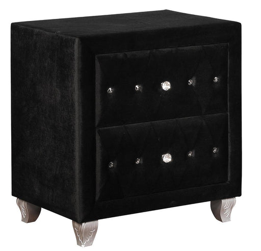 Deanna 2-drawer Rectangular Nightstand Black - VIP FURNITURE (NJ)