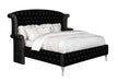 Deanna Queen Tufted Upholstered Bed Black - VIP FURNITURE (NJ)