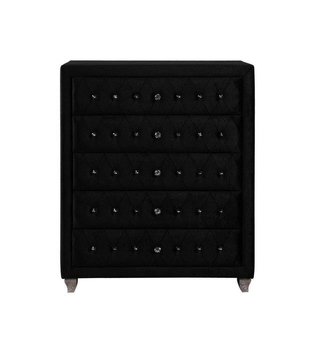 Deanna Deanna 5-drawer Rectangular Chest Black - VIP FURNITURE (NJ)