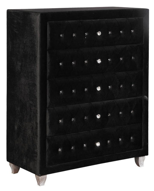Deanna Deanna 5-drawer Rectangular Chest Black - VIP FURNITURE (NJ)