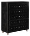 Deanna Deanna 5-drawer Rectangular Chest Black - VIP FURNITURE (NJ)