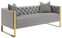 Eastbrook Tufted Back Sofa Grey - VIP FURNITURE (NJ)