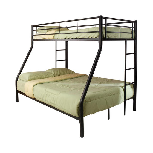 Hayward Twin Over Full Bunk Bed Black - VIP FURNITURE (NJ)