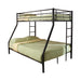 Hayward Twin Over Full Bunk Bed Black - VIP FURNITURE (NJ)