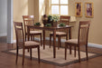 Robles 5-piece Dining Set Chestnut and Tan - VIP FURNITURE (NJ)