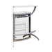 Dallas 2-shelf Home Bar Silver and Frosted Glass - VIP FURNITURE (NJ)
