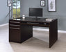 Halston 3-drawer Connect-it Office Desk Cappuccino - VIP FURNITURE (NJ)