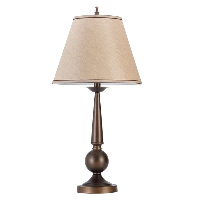 Ochanko Cone shade Table Lamps Bronze and Beige (Set of 2) - VIP FURNITURE (NJ)
