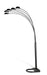 Kayd 5-light Floor Lamp Satin Black - VIP FURNITURE (NJ)