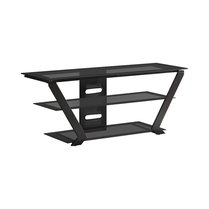 Donlyn 2-tier TV Console Black - VIP FURNITURE (NJ)