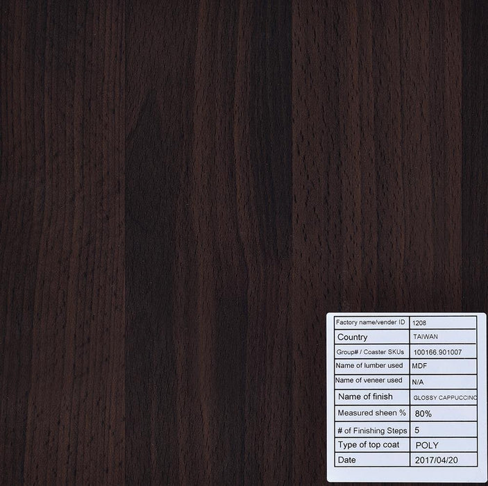 Prescott Rectangular 2-shelf Bar Unit Glossy Cappuccino - VIP FURNITURE (NJ)