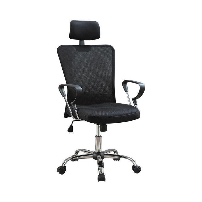 Stark Mesh Back Office Chair Black and Chrome - VIP FURNITURE (NJ)