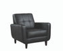 Aaron Padded Seat Accent Chair Black - VIP FURNITURE (NJ)
