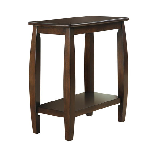 Raphael 1-shelf Chairside Table Cappuccino - VIP FURNITURE (NJ)