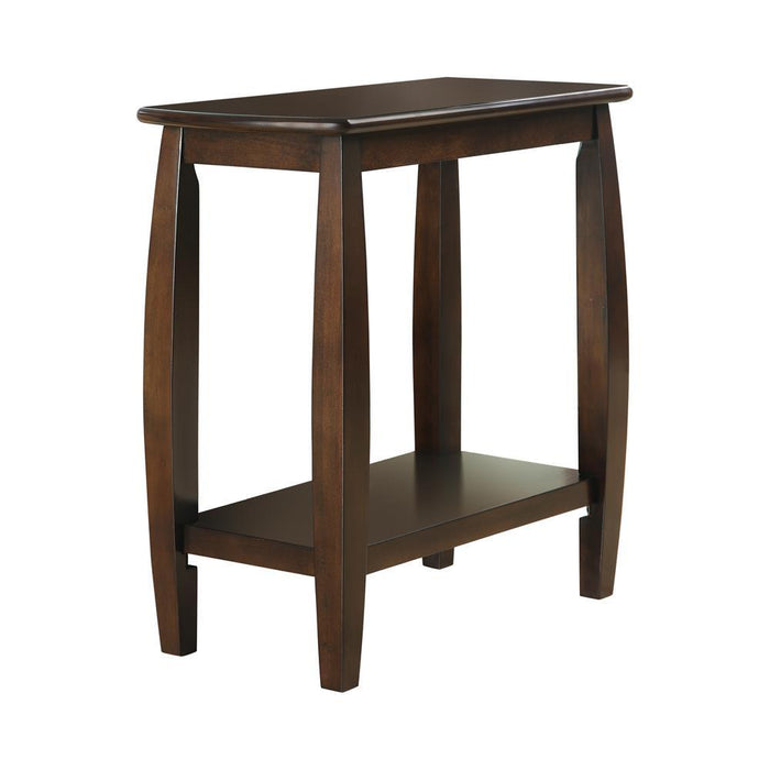 Raphael 1-shelf Chairside Table Cappuccino - VIP FURNITURE (NJ)