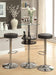 Gianella Glass Top Bar Table with Wine Storage Black and Chrome - VIP FURNITURE (NJ)
