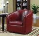 Turner Upholstery Sloped Arm Accent Swivel Chair Red - VIP FURNITURE (NJ)