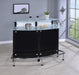 Keystone Glass Top Bar Unit Black - VIP FURNITURE (NJ)
