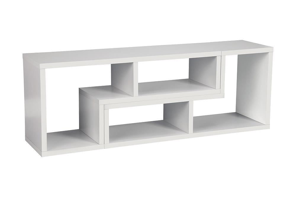 Velma Convertible TV Console and Bookcase White - VIP FURNITURE (NJ)