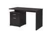 Irving 2-drawer Office Desk with Cabinet Cappuccino - VIP FURNITURE (NJ)