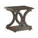 Shelly C-shaped Base End Table Cappuccino - VIP FURNITURE (NJ)