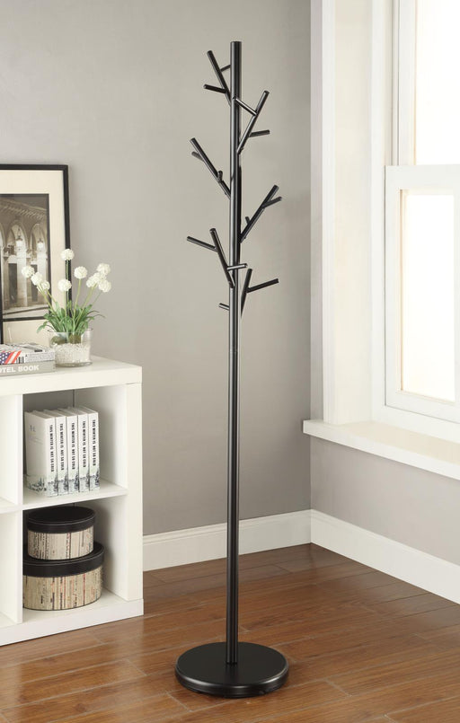 Clover 18-Hook Coat Rack Black - VIP FURNITURE (NJ)