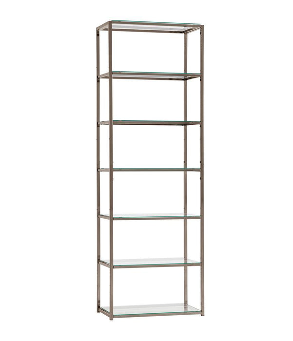 Kate 6-shelf Bookcase Black Nickel - VIP FURNITURE (NJ)