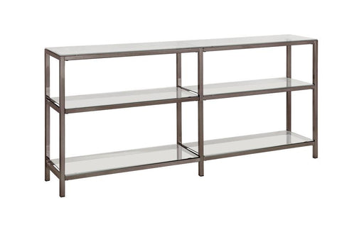 Kate 2-tier Bookcase Black Nickel - VIP FURNITURE (NJ)
