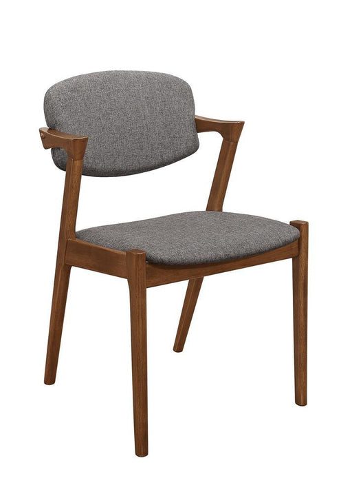 Malone Dining Side Chairs Grey and Dark Walnut (Set of 2) - VIP FURNITURE (NJ)