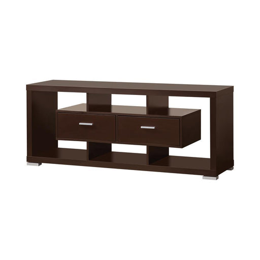 Darien 2-drawer Rectangular TV Console Cappuccino - VIP FURNITURE (NJ)