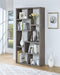 Theo 10-shelf Bookcase Weathered Grey - VIP FURNITURE (NJ)