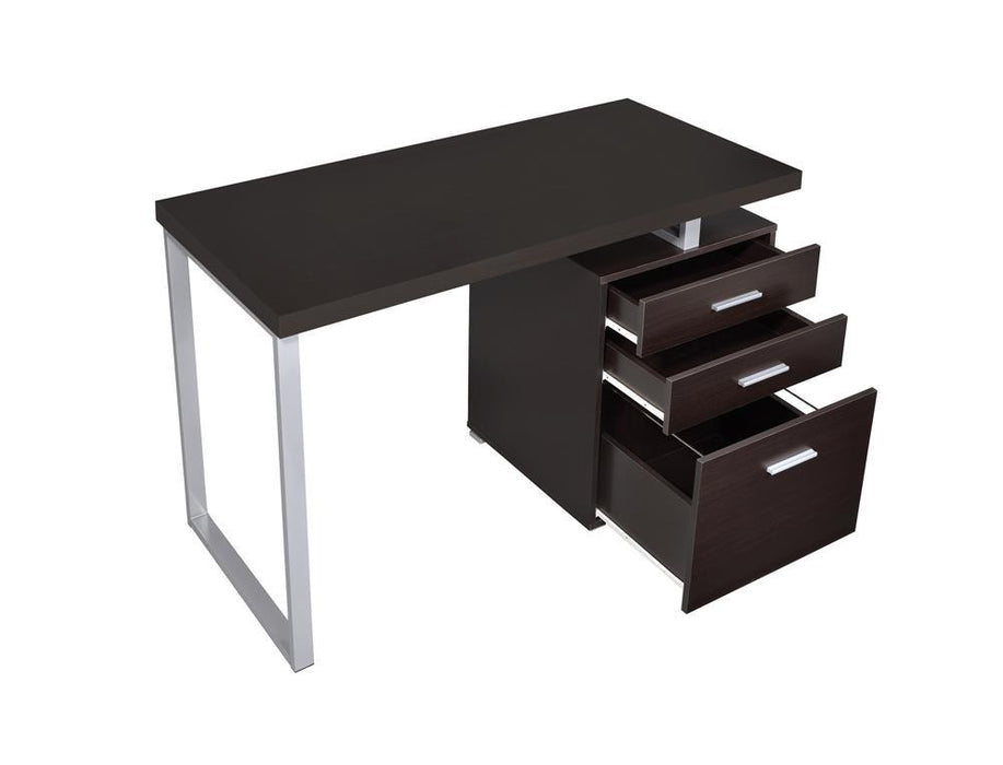 Brennan 3-drawer Office Desk Cappuccino - VIP FURNITURE (NJ)