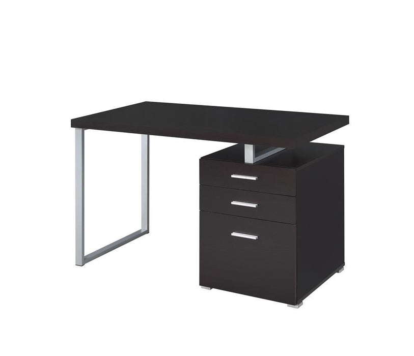 Brennan 3-drawer Office Desk Cappuccino - VIP FURNITURE (NJ)