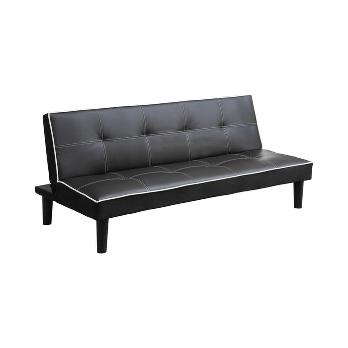 Katrina Tufted Upholstered Sofa Bed Black - VIP FURNITURE (NJ)